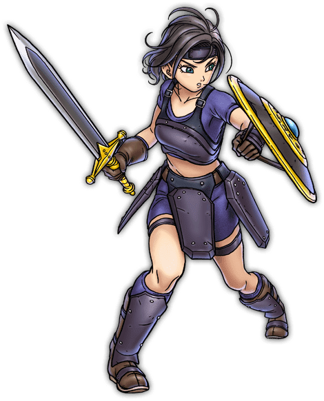 Fichier:DQSG Illustration Héroïne Guerrière.png