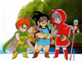 Les trois "héros", Gregory, Richel et Béatrice